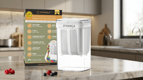 Zivanca yogurt strainer for hung curd