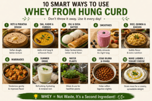 What to Do With Whey From Hung Curd — 10 Smart Ways to Use It Instead of Throwing It Away